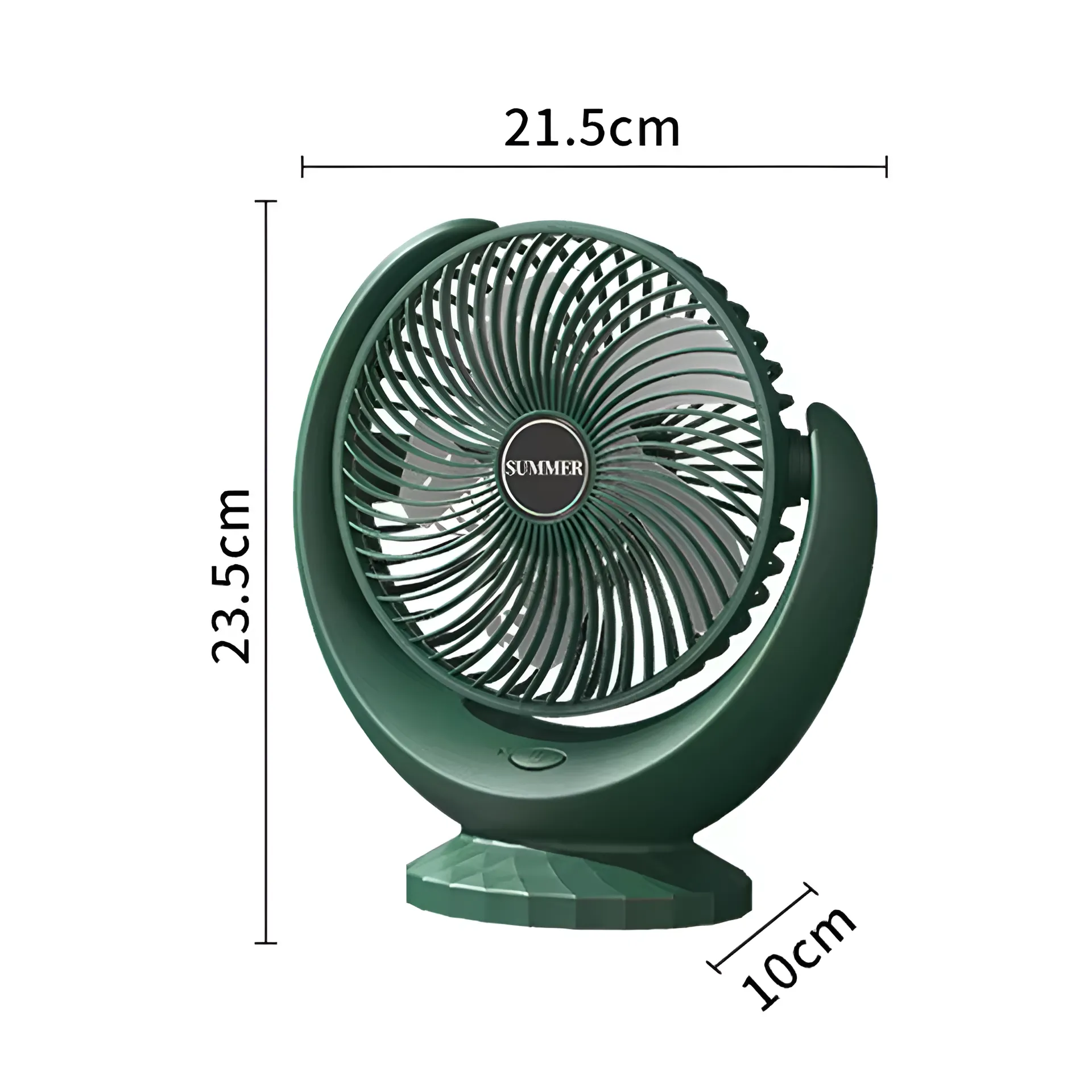 INDIANA IRF-881B Multifunctional Desktop Fan – Green - Image 2