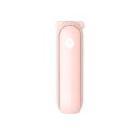 JISULIFE F8X Mini Fan Portable Fan & Power Bank (Upgrade Version)- Pink Color