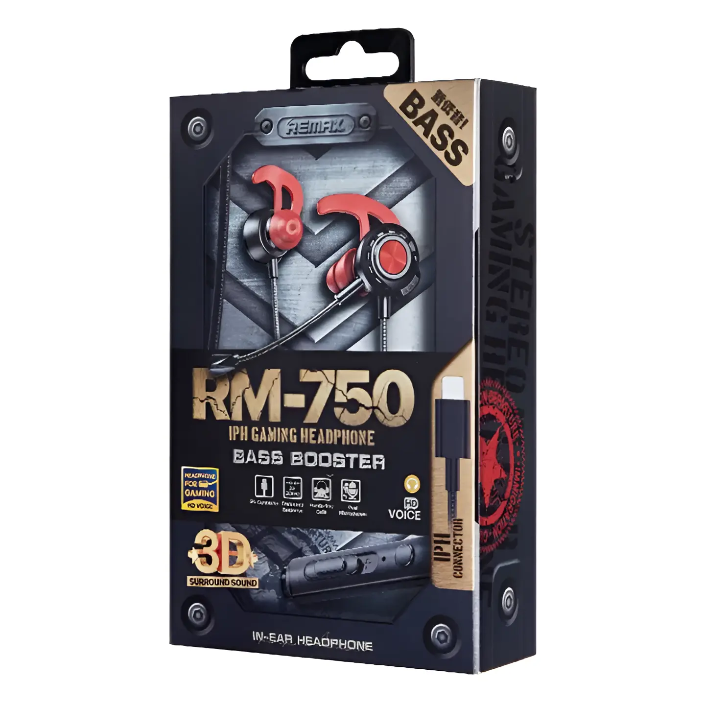 Remax RM-750 iPh Gaming Earphones (Lightning) - Image 2