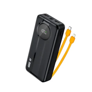 Geeoo P600 20000mAh 22.5W  Fast Charging Power Bank with Built-in Cable