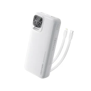 Vention I13WB-V2 10000mAh 22.5W LED Display Power Bank – White
