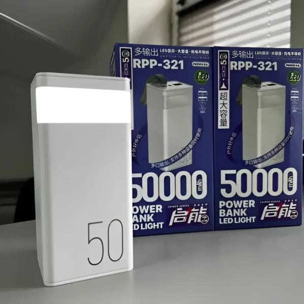 Remax RPP-321 50000 mAh Power Bank – White - Image 2