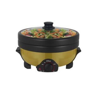 Elima EM-MC500 Double Pot Electric Multi Cooker 5.0 L-  Gold Color