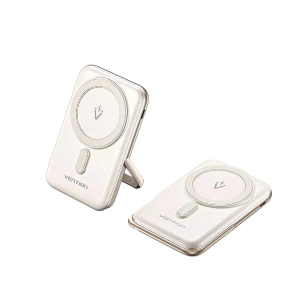 VENTION FHNW0 20W 10000mAh Magnetic Wireless Power Bank – White - Image 3