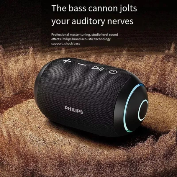 Philips TAS3209 Portable Wireless IPX7 Waterproof Bluetooth Speaker - Image 2