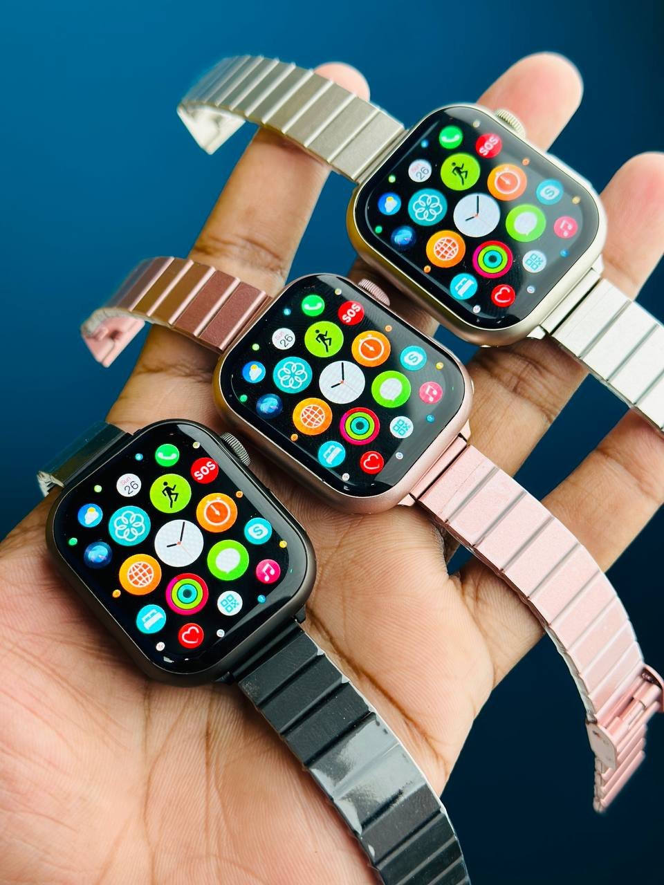 HW9 Mini Smartwatch-Gold Color - Image 3