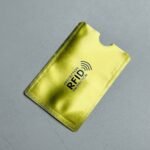 Anti Rfid Card Holder NFC Blocking Reader Case Protection Aluminium – 1pc – Golden