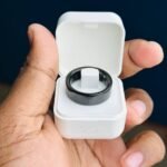 Smart Finger Ring for Fitness Tracking – With Charging Case  (Ring Size -9) -Black
