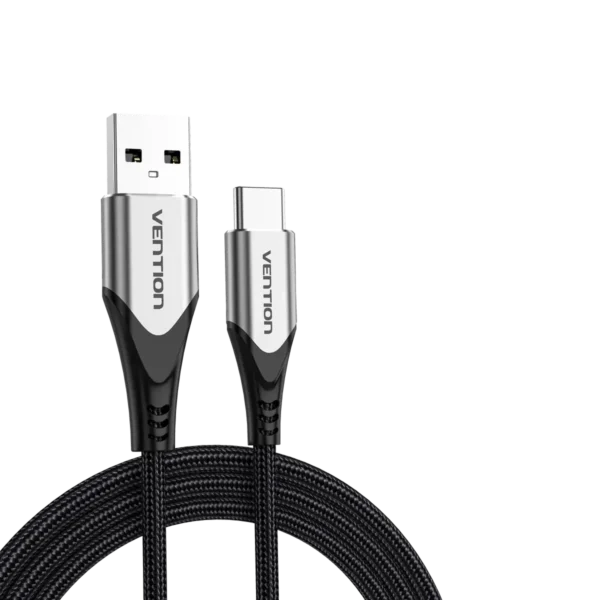 Vention Cotton Braided 1M USB 2.0 A to C 3A Cable - Image 2